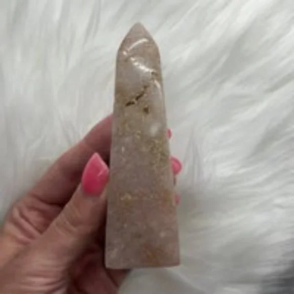 Druzy Pink Amethyst Obelisk - Picture 6 of 13